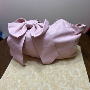 RED Valentino Pale Pink Bow-Detail Shoulder Bag
